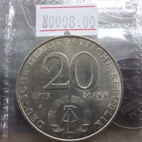 Germany GDR 20 Mark Otto Grotewohl Commemorative Coin – 1973